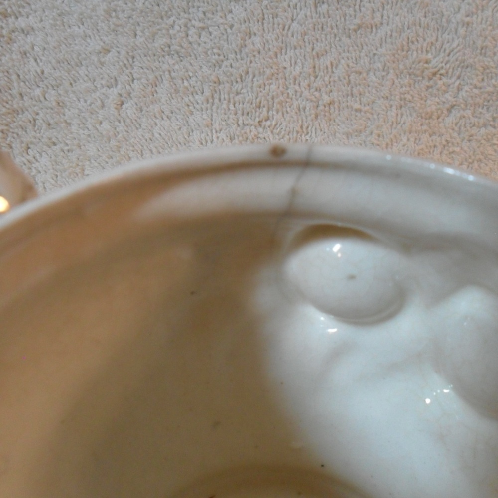 Vintage Basket Weave Ivory Porcelain Creamer Japan - Picture 7 of 8